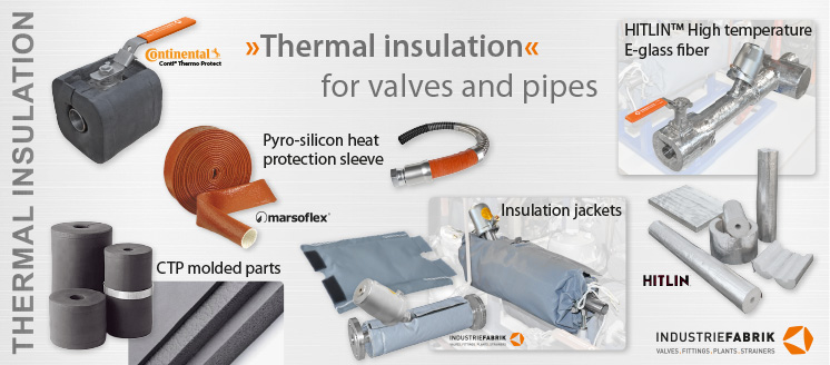 thermal insolation for pipes, valves and fittings
