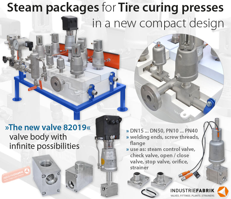 Compact system steam packages for tire curing presses 03