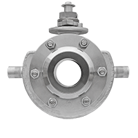 Kugelhaehne Ventile Filter mit Heizmantel - Steam / Heating jacket valve