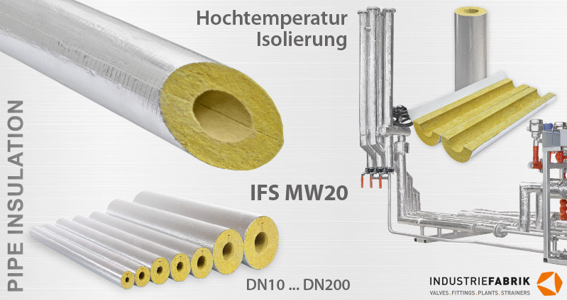 Hochtemperatur Rohrisolierung MW20 für industrielle Anwendungen vom Hersteller